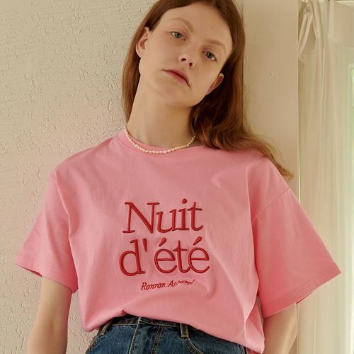 [론론] NUIT D ETE T SHIRT PINK