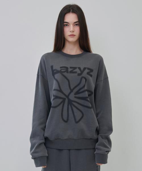 [레이지지] Lazy Flower Sweatshirt (2color) 5010136182