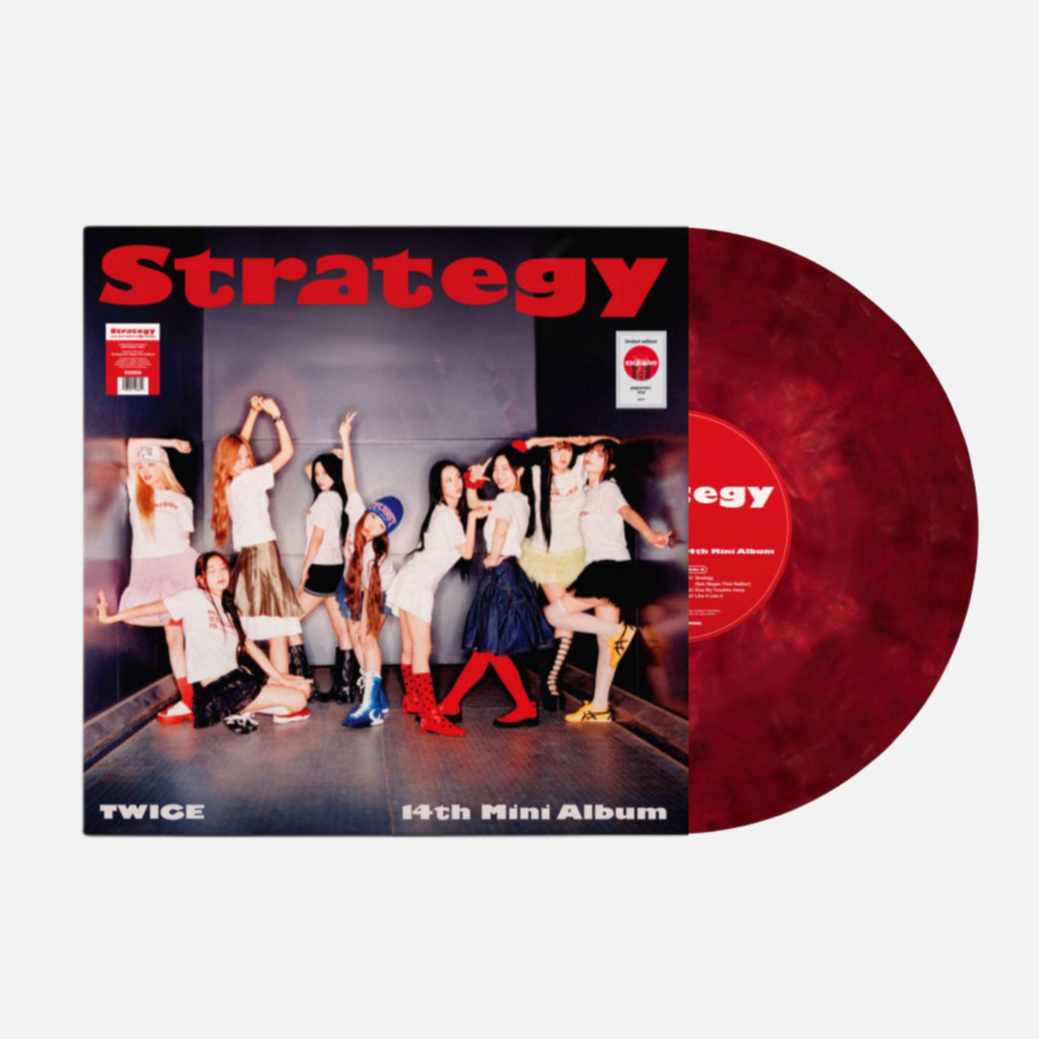 [国内発送] TWICE LP ミニ14集 STRATEGY 限定版 (レッドカラー盤/ポカ同封)
