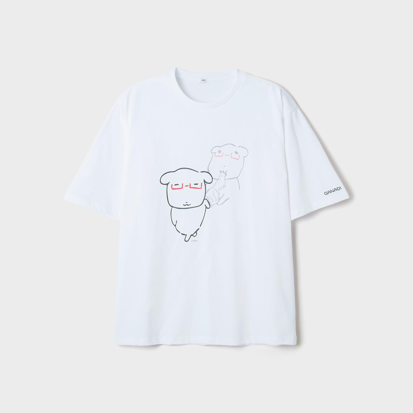 [스파오][가나디] 반팔 티셔츠(DARK RED) SPRLG25U09