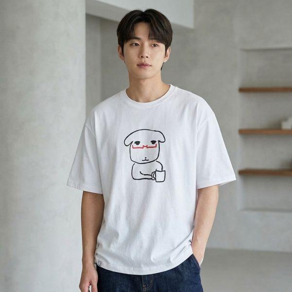 스파오 일상복 운동복 반팔티 반팔 티셔츠티 가나디 공용 믹스 티셔츠 캐릭터 여름 1861890 [99]MIX L[100]