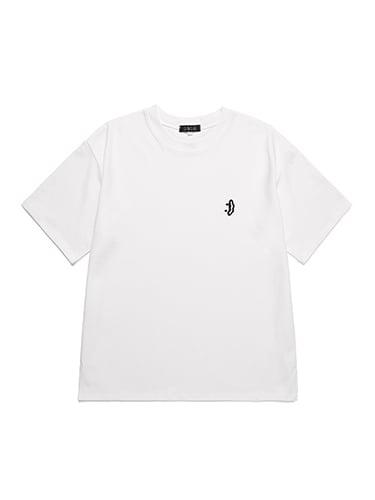 [DSOH] スマイル ロゴ Tシャツ [ ホワイト ] P00000GT