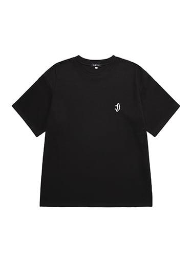 [디쏘에이치] 스마일 로고 티셔츠 [ 블랙 ] P00000GV