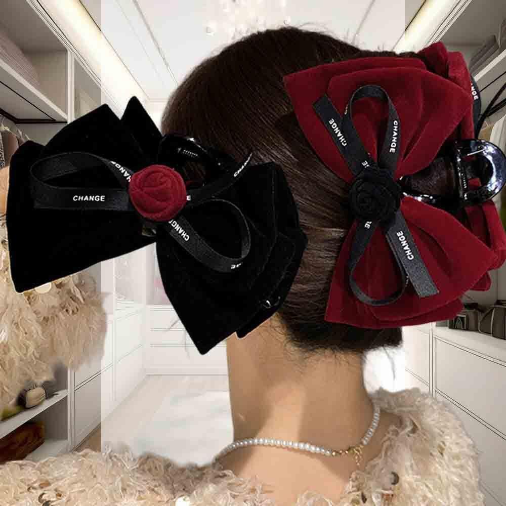 ローズリボン ビッグサイズ レディースファッションアイテム デイリーファッション カジュアルファッション かわいいヘアピン