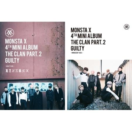 몬스타엑스 - THE CLAN 2 5 PART 2 GUILTY (4TH 미니) 버젼선택 비닐개봉